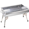 Barbecue A Charbon  Portable Rectangulaire Inox 