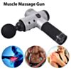 Pistolet Massage Musculaire Rechargeable A Percussion Sans Fil Avec 4 Têtes De Massage Et 6 Modes Pour Soulager Tension Musculaire