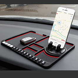 Tapis de téléphone antidérapant tapis de tableau de bord 360 degrés support  de téléphone de voiture rotatif pour voiture nouveau 