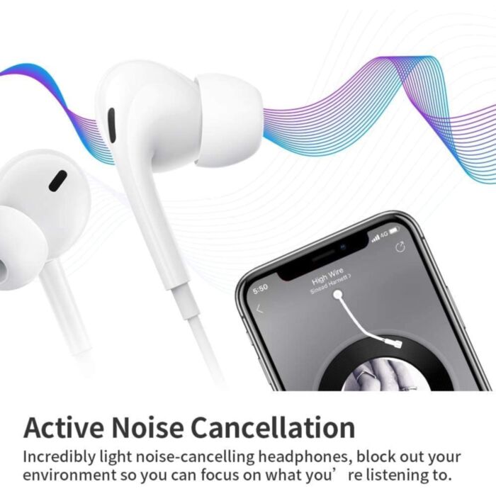 Écouteurs pour Apple iPhone - Écouteurs filaires avec écouteurs avec  microphone