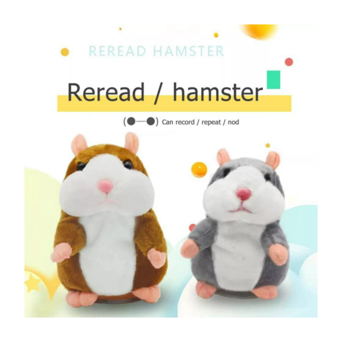 Universal - 15 cm enfants parlant hamster souris animal en peluche