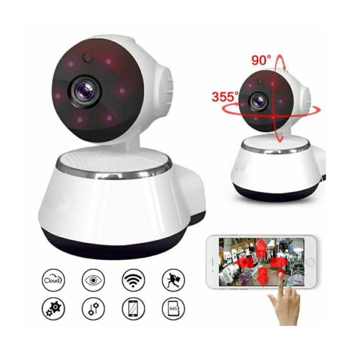 Caméra Surveillance IP Wifi 720P HD , Vision Nocturne , Détection De  Mouvement