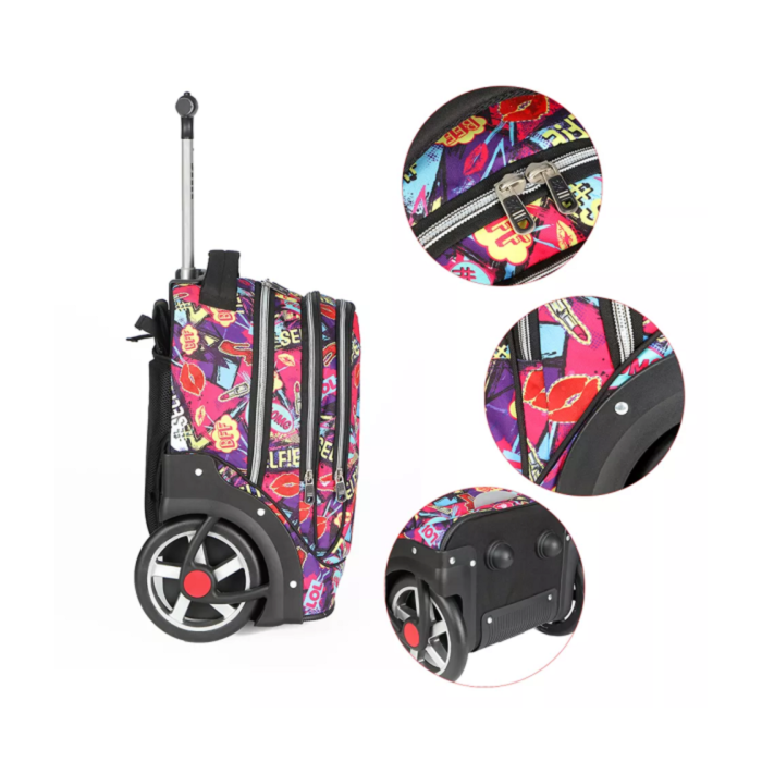 Cartable Sac A Dos Roulettes Trolley