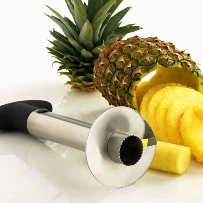 Coupe-légumes à ananas en acier inoxydable Trancheuse à couteaux à