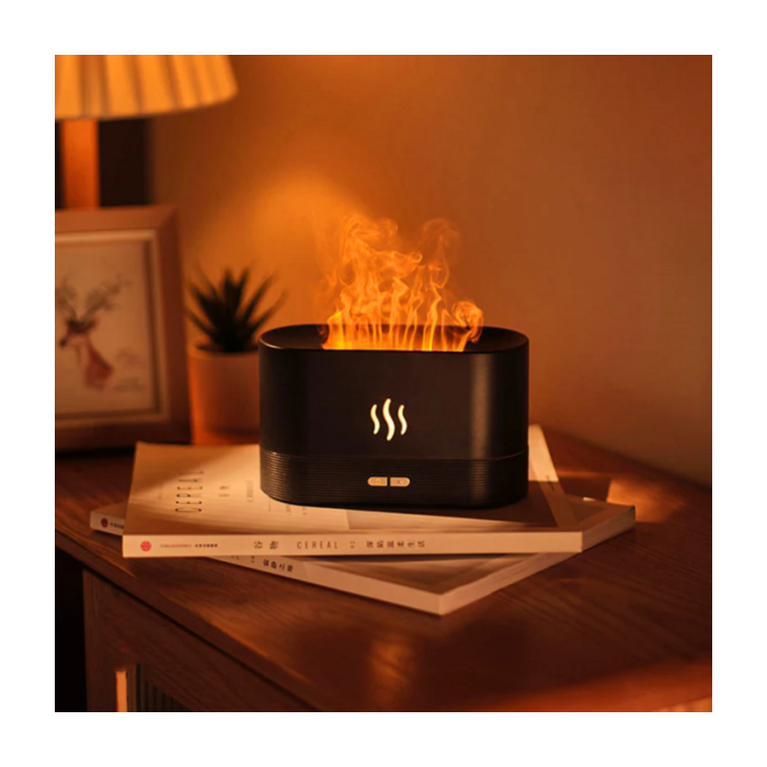 Flame Aroma Diffuseur Huiles Essentielles Humidificateur, Fonction
