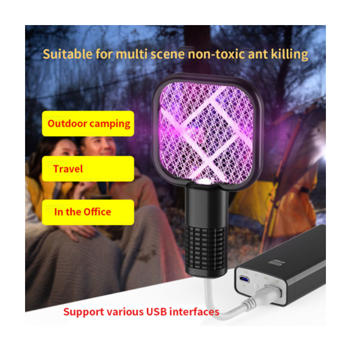 Lampe Anti Moustiques LED UV USB Portable Piège A Mouche Tue Insectes  Volants