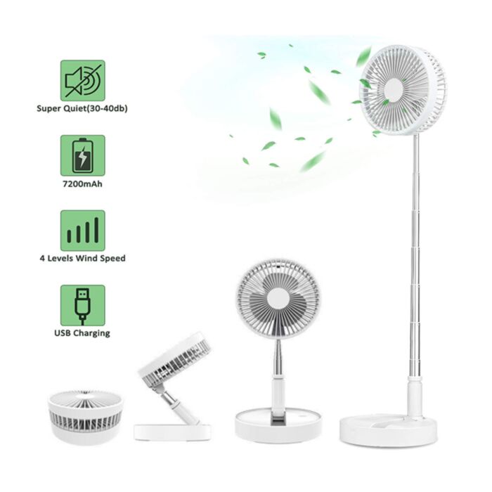 Acheter Mini ventilateur électrique rétractable de bureau portatif