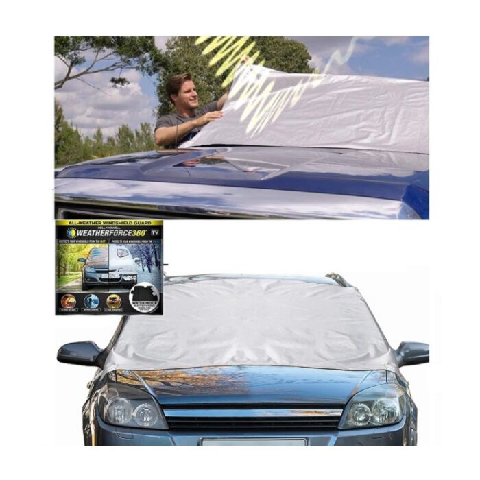 Couverture de pare-brise avant de voiture, pare-soleil avec cache-oreilles,  anti-neige, anti-gel, pare-glace, protection contre la poussière