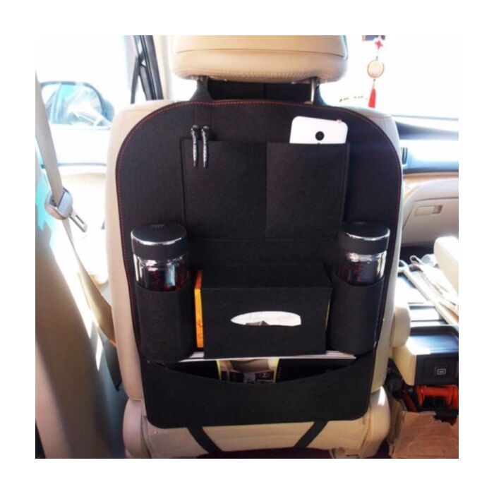 Qirc Support de sac à main de voiture entre les sièges, organiseur de siège  de voiture en daim, durable à suspendre, sac de rangement pour siège avant
