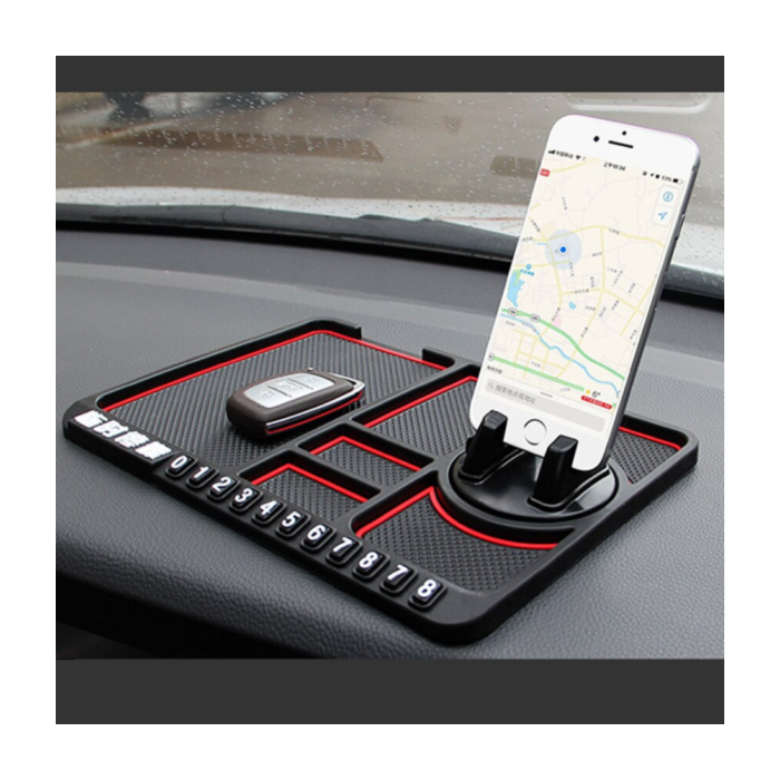 Accessoires intérieurs de voiture Tableau de bord de voiture Antidérapant  Mat Auto Phone Coussin Pvc pour téléphone portable Support Navigation