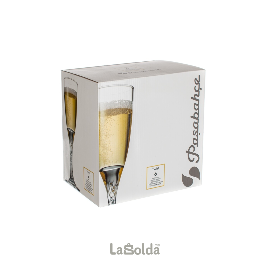 Pack De 6 Flûtes A Champagne En Verre Pack De 6 Flûtes A Champagne En Verre