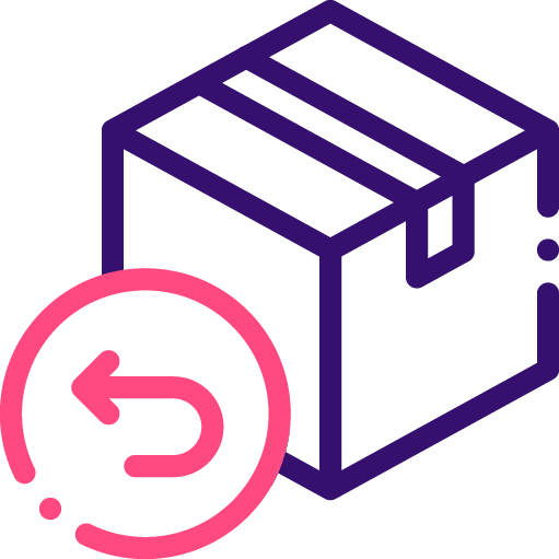 Icône de retour de produit