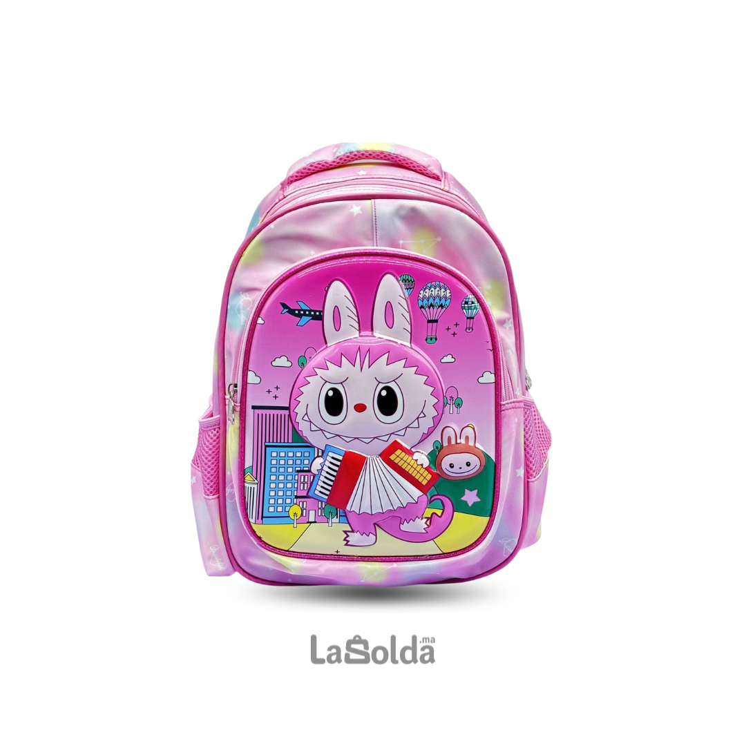 cartable rose Labubu cartable rose Labubu