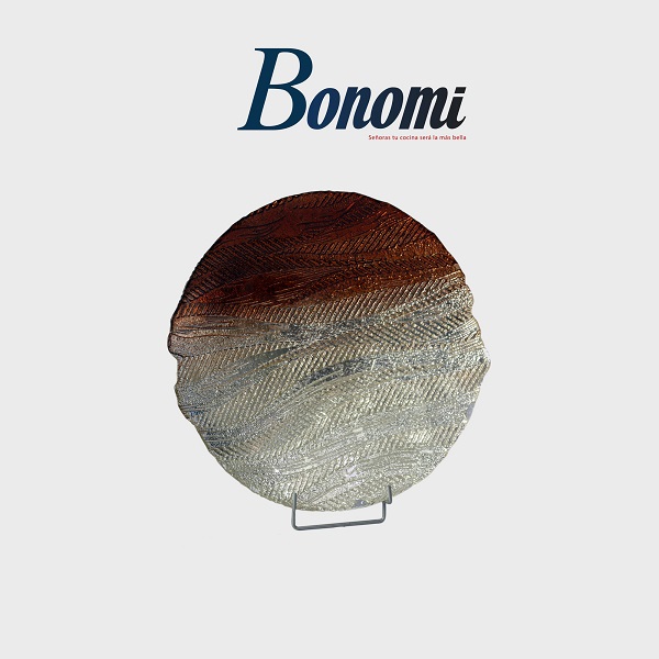 Plat à Dessert Gris Dore