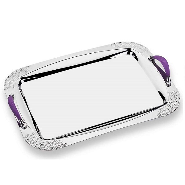 Plateau Rectangulaire Argenté