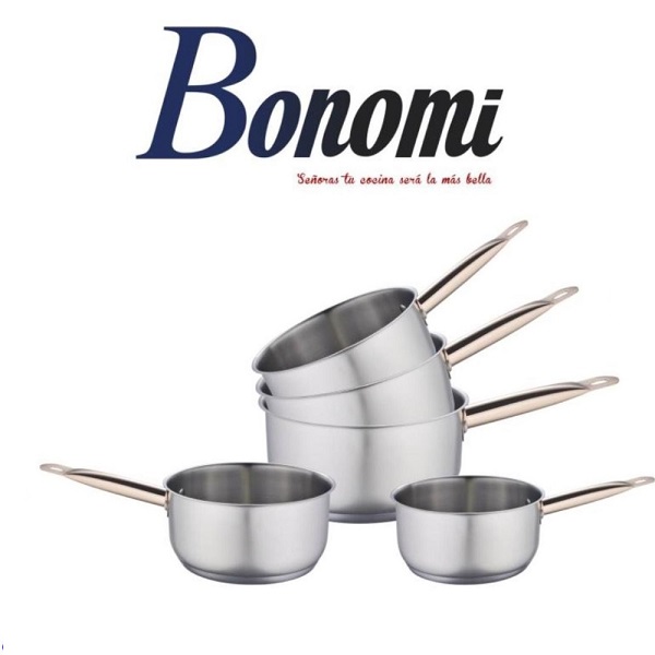Set de 5 Casseroles Anse Bronze (12 cm, 14 cm, 16 cm, 18 cm, 20 cm)