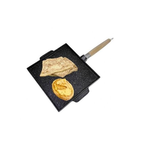 Poêle Double Face,Plaque de gril et plaque chauffante antiadhésive carré 30.3×27.3×2.8cm Poêle Double Face,Plaque de gril et plaque chauffante antiadhésive carré 30.3x27.3x2.8cm