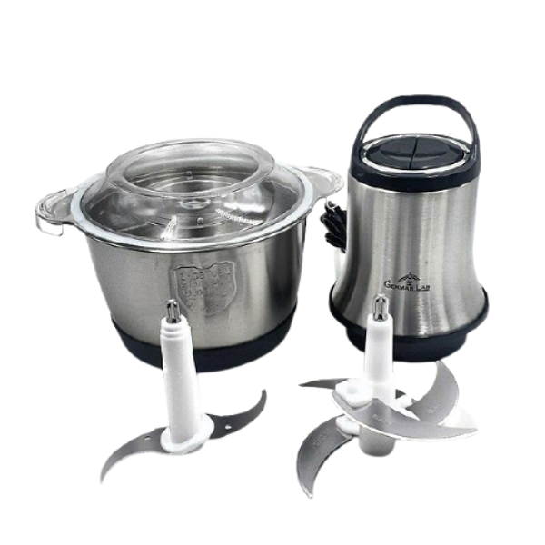 Hachoir Electrique Bol en Inox Multifonction