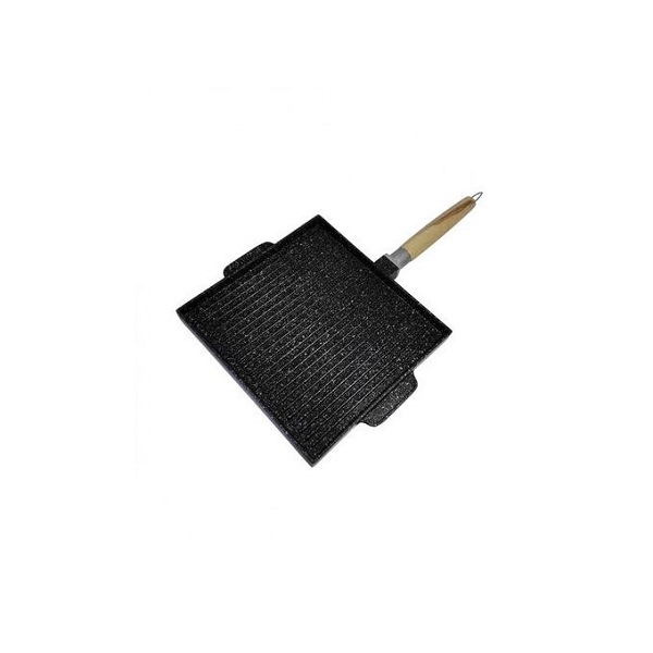 Poêle Double Face,Plaque de gril et plaque chauffante antiadhésive carré 30.3×27.3×2.8cm Poêle Double Face,Plaque de gril et plaque chauffante antiadhésive carré 30.3x27.3x2.8cm