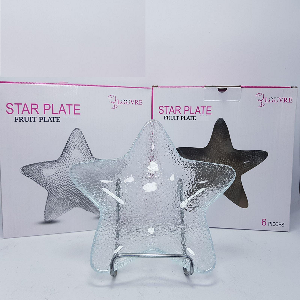 6 Ramequins En Verre Forme Étoile