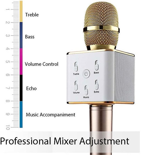 Microphone Karaoké Q7 Bluetooth Sans Fil Microphone Karaoké Q7 Bluetooth Sans Fil