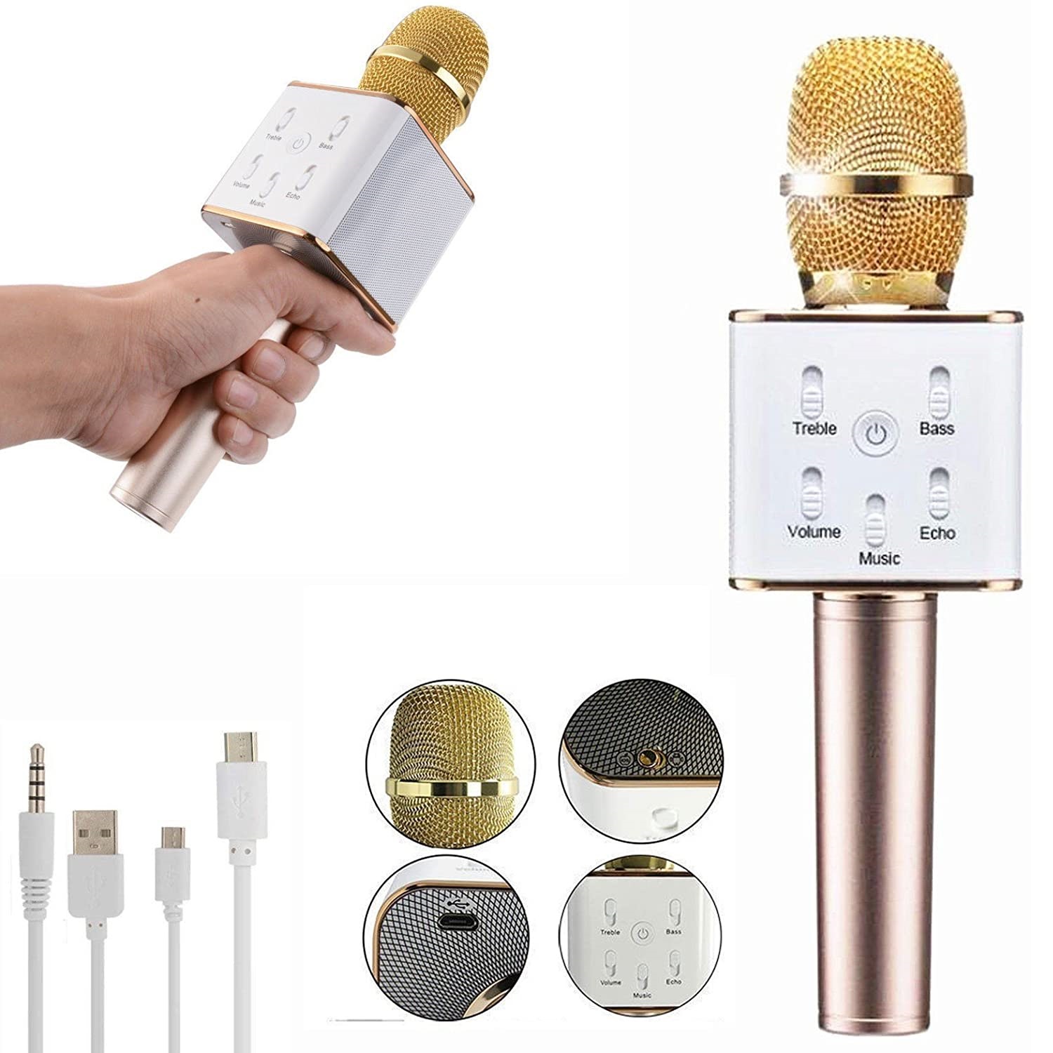 Microphone Karaoké Q7 Bluetooth Sans Fil Microphone Karaoké Q7 Bluetooth Sans Fil