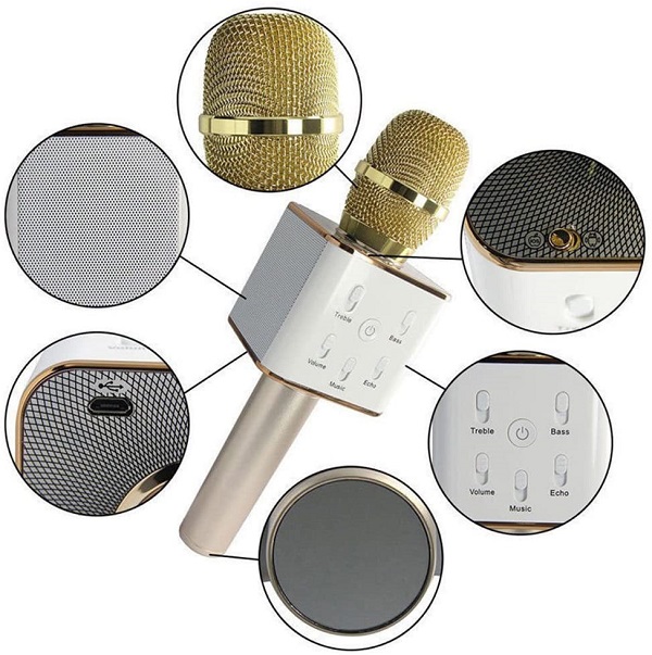Microphone Karaoké Q7 Bluetooth Sans Fil Microphone Karaoké Q7 Bluetooth Sans Fil