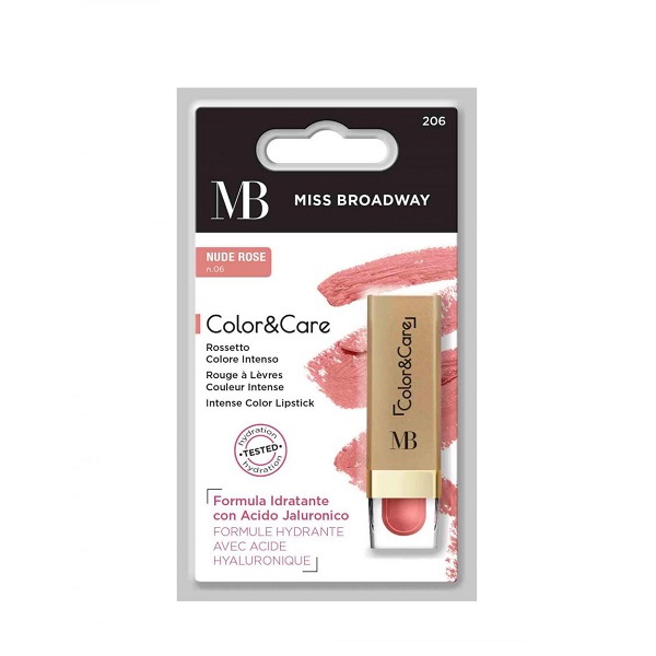 Rouge à lèvres COLOR & CARE 206 Nude Rose MISS BROADWAY Rouge à lèvres COLOR & CARE 206 Nude Rose MISS BROADWAY