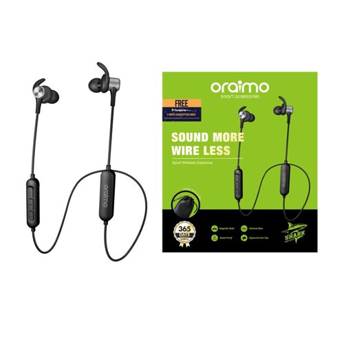 Écouteur Bluetooth Sport  Sans Fil Oraimo