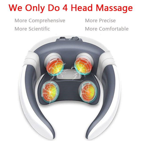 Appareil De Massage Cervical Intelligent A Impulsion Electrique 4D , Soulagement des Douleurs Au Dos Et Au Cou Appareil De Massage Cervical Intelligent A Impulsion Electrique 4D , Soulagement des Douleurs Au Dos Et Au Cou