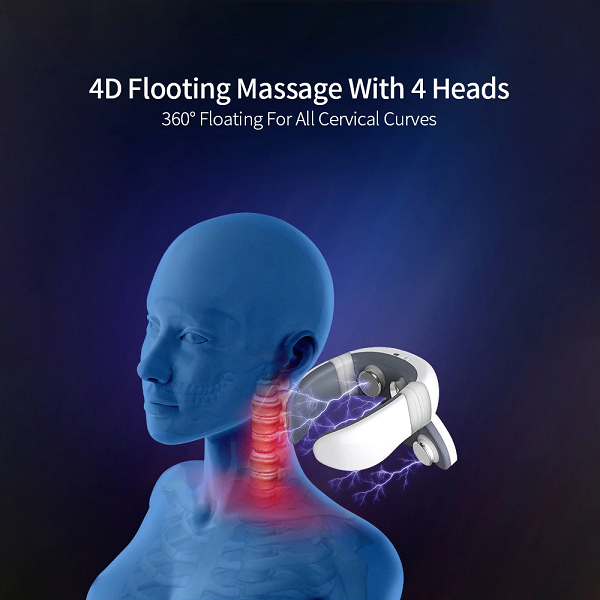 Appareil De Massage Cervical Intelligent A Impulsion Electrique 4D , Soulagement des Douleurs Au Dos Et Au Cou Appareil De Massage Cervical Intelligent A Impulsion Electrique 4D , Soulagement des Douleurs Au Dos Et Au Cou