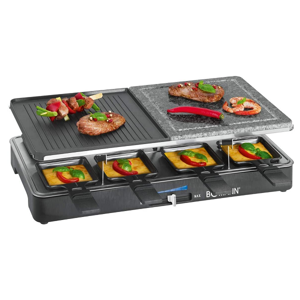 Appareil A Raclette + Plancha + Pierrade 3 en1