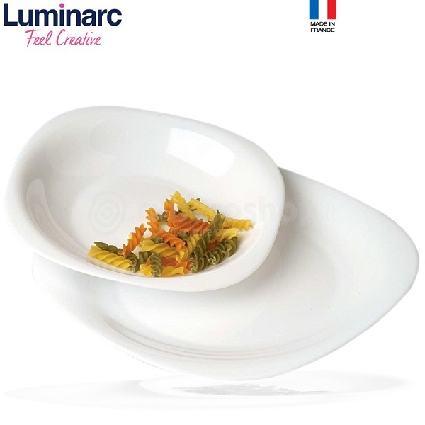 Ensemble 12 Assiettes Blanches : 6 de 10.5 cm plus 6 de 7cm