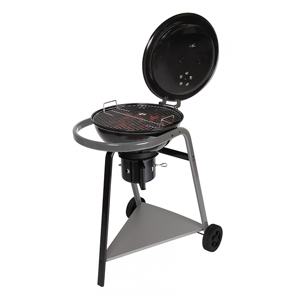 Barbecue à Charbon El Paso Avec Couvercle Et Roulettes