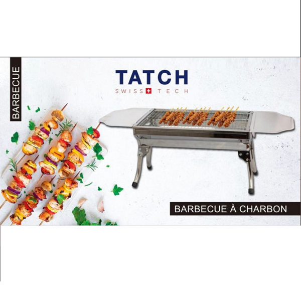 Barbecue A Charbon  Portable Rectangulaire Inox