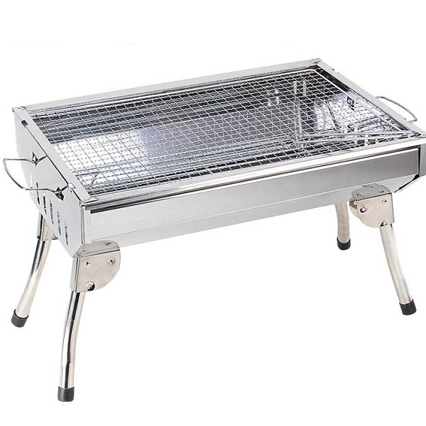 Barbecue A Charbon  Portable Rectangulaire Inox
