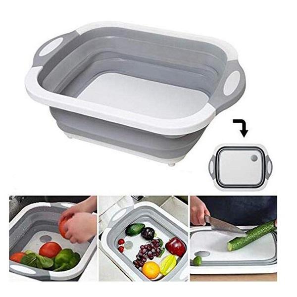 Bassine Pliable Et Planche À Découper 2en1