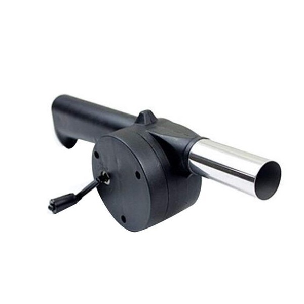 Pack Barbecue A Charbon Portable 50cm + Présentoir A Brochettes + Soufleur