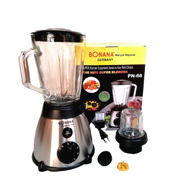 Blender Broyeur Glace Pilée , Bol En Verre Avec Moulin + 2 pièce de rechange gratuit