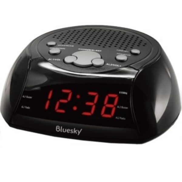 BlueSky Radio-Réveil Noir