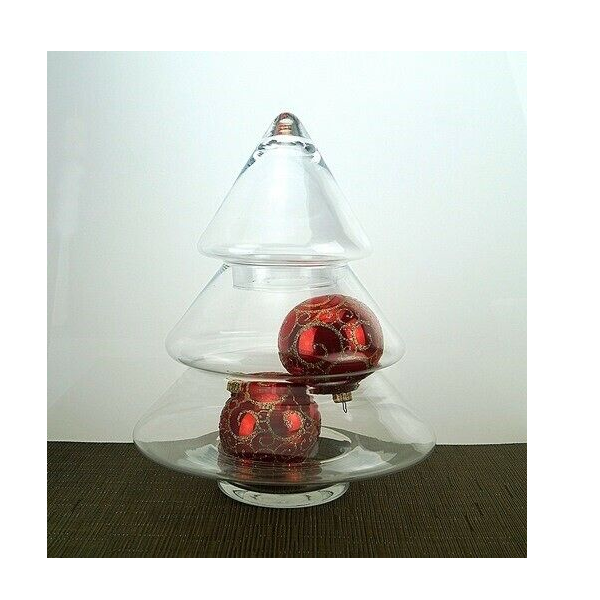 Carafe Bonbonnière En Verre Forme Sapin