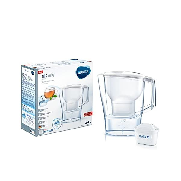 Carafe Filtrante, Aluna 2.4L  + 1 Cartouche Filtrante MAXTRA+ incluse