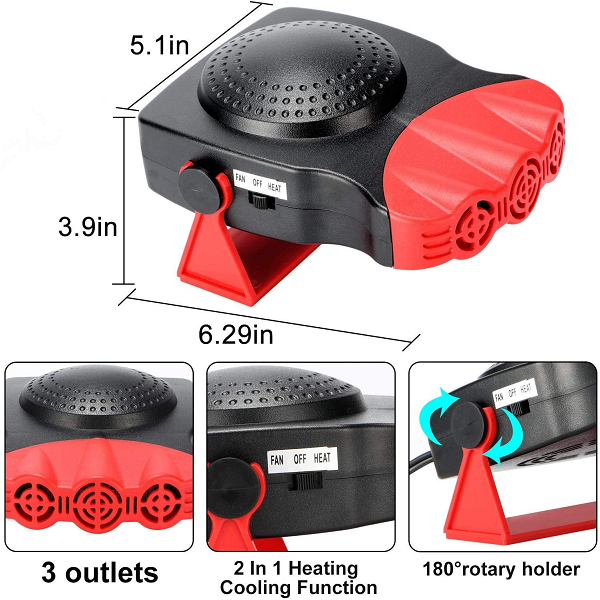 Chauffage de Voiture Anti-buée 12v Chauffage de Voiture Anti-buée 12v