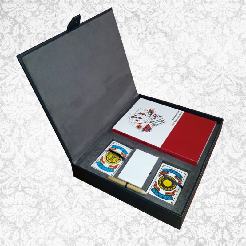 Coffret en cuir de jeux de cartes Marocains Coffret en cuir de jeux de cartes Marocains
