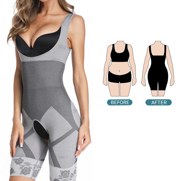 Combinaison amincissante grise Combinaison amincissante grise