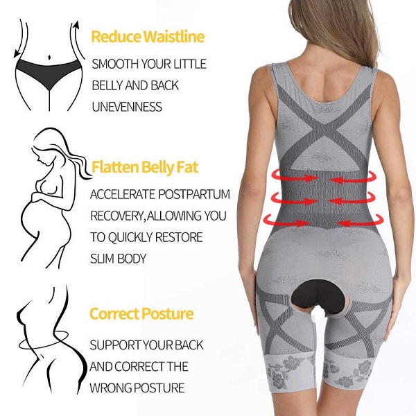 Combinaison amincissante grise Combinaison amincissante grise