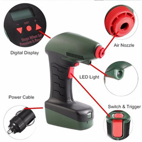 Gonfleur De Pneus,Compresseur D’Air Portable voitures , motos , vélos , ballons ..etc. Gonfleur De Pneus,Compresseur D'Air Portable voitures , motos , vélos , ballons ..etc.