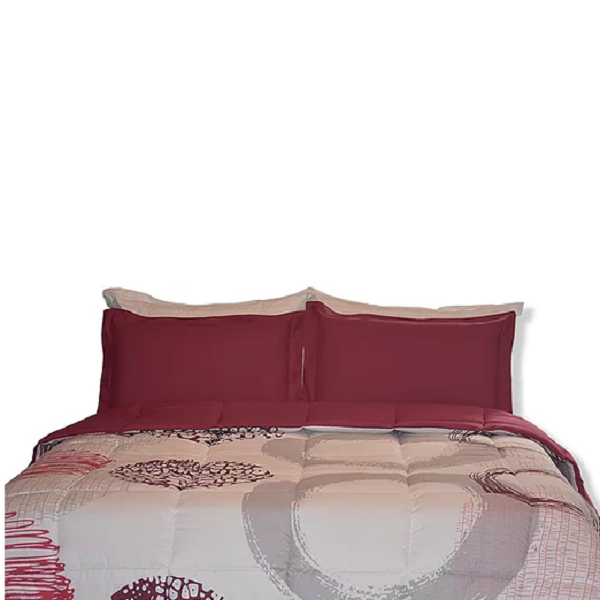 Couette Oracle Poly-coton Imprimé Deux Places + 2 Taies Couette Oracle Poly-coton Imprimé Deux Places + 2 Taies