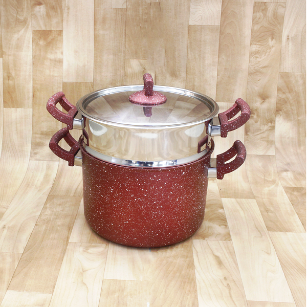 Couscoussier En Granite Et Inox  : 6 , 8 , 12 , 14 Litres