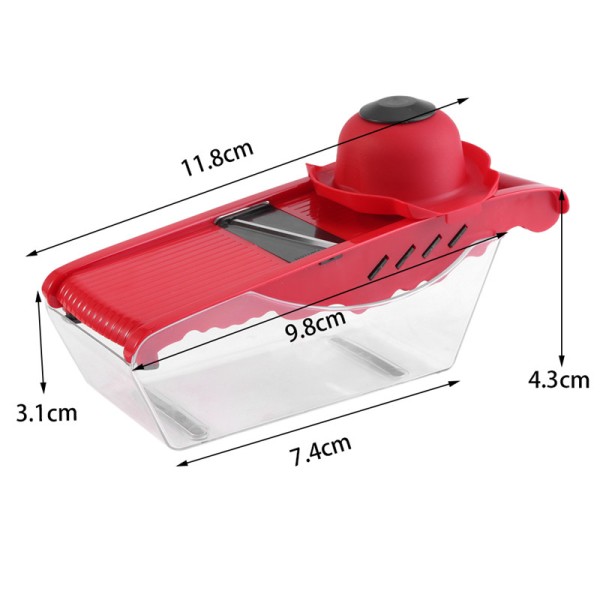 Découpe Légumes Avec 6 Lames Interchangeables Et Éplucheur